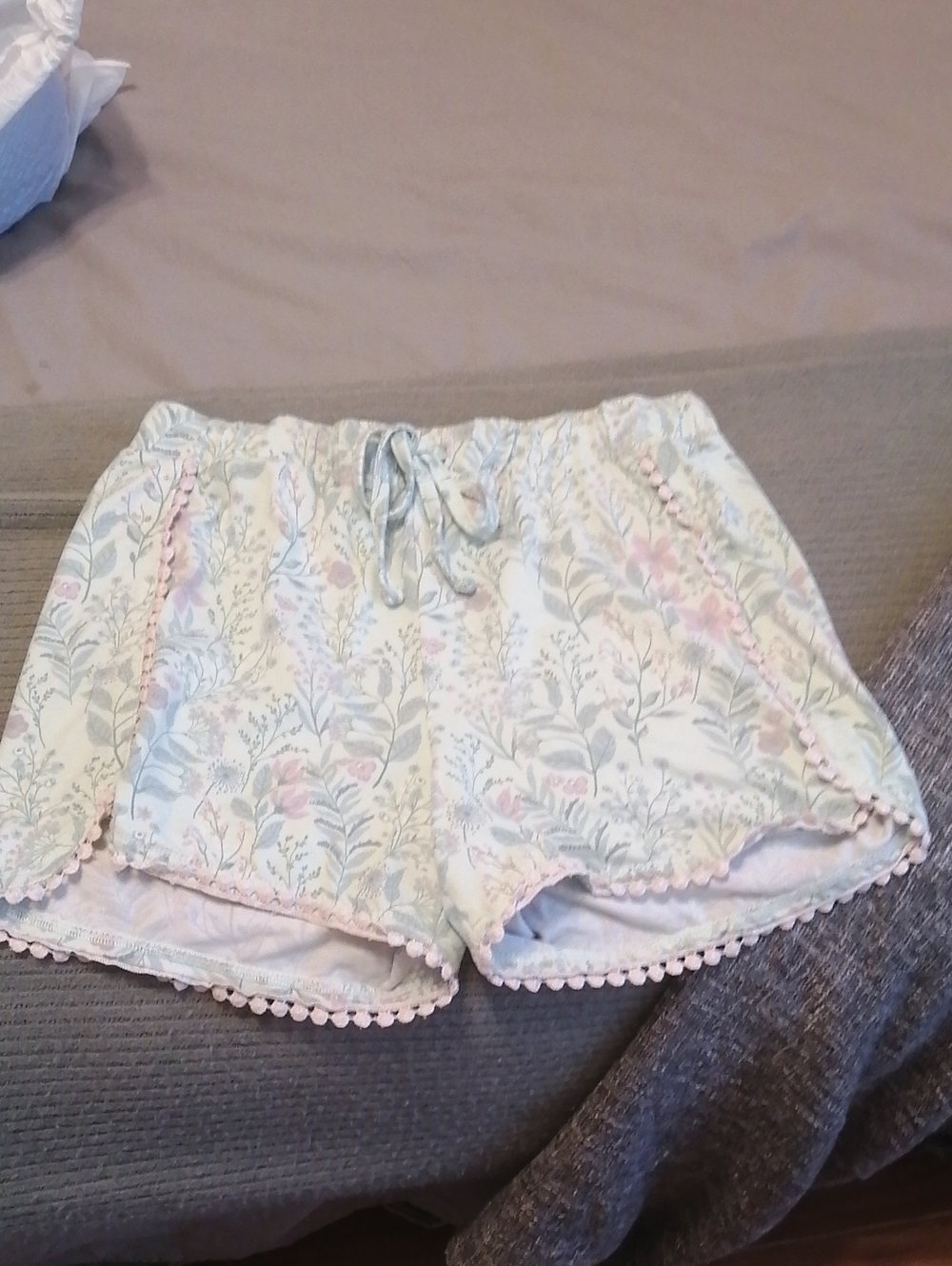 Floral Sleep Shorts - Pastel Pink & Mint